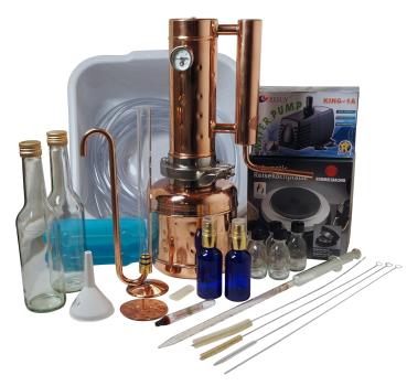 2 Liter MOONSHINE Destille XL Aromakolonne - Sorgenfrei Paket mit allem Zubehör
