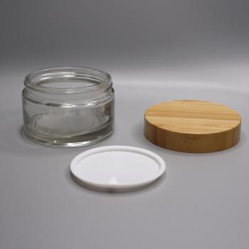 Bambus Klarglas Tiegel