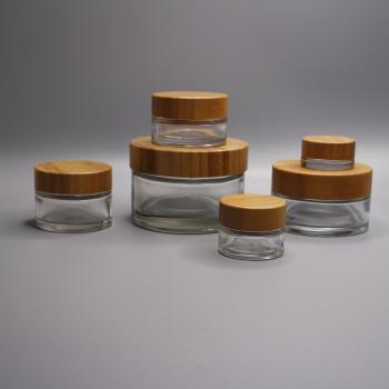 Bambus Klarglas Tiegel