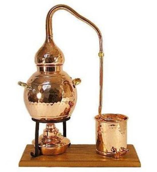 2 Liter ALEMBIK Destillieranlage mit Spiritusbrenner