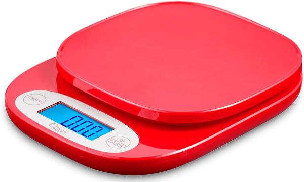 Küchenwaage mit 0.5g Präzisions-Wiegetechnologie in 3 versch. Farben