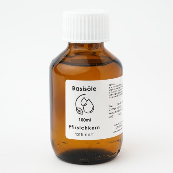Pfirsichkernöl raffiniert in Glas