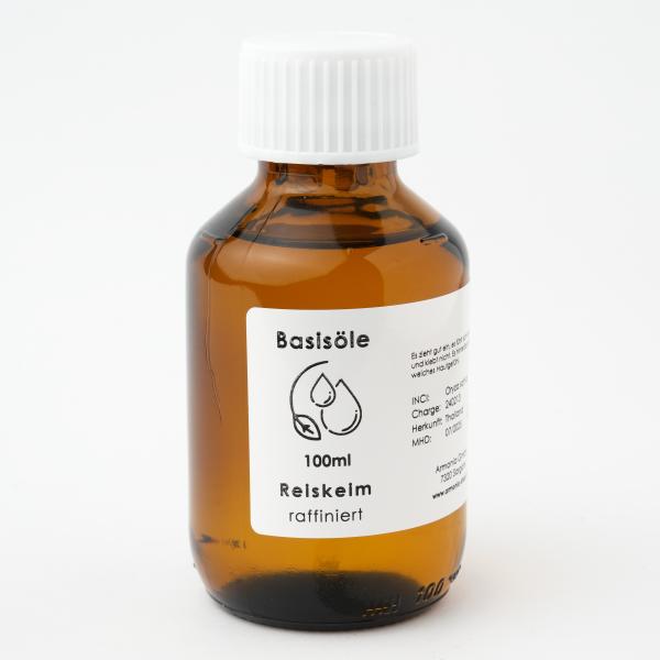 Reiskeimöl raffiniert in Glas